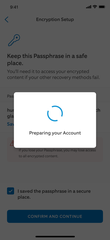 Enrolling Status Modal